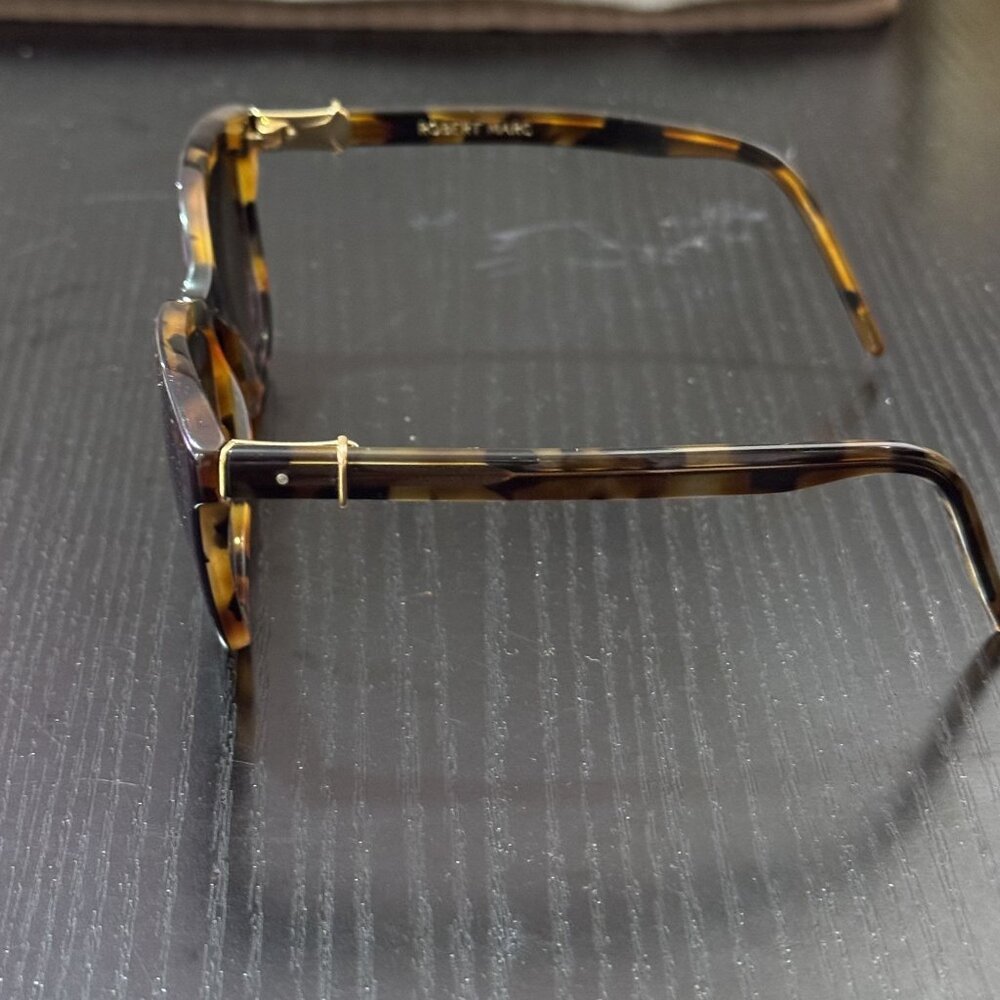 Vintage Robert Marc 696-248 Tortoiseshell Eyeglasses Non-Prescription Handmade - Picture 5 of 8